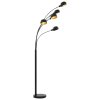 Stojací lampa 200 cm 5 x E14 černo-zlatá 282418