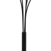 Stojací lampa 200 cm 5 x E14 černo-zlatá 282418