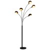 Stojací lampa 200 cm 5 x E14 černo-zlatá 282418