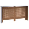 Kryt na radiátor antracitový 152 x 19 x 81,5 cm MDF 288194