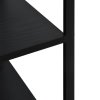 Skříňka na mikrovlnku černá 60 x 39,6 x 123 cm kompozitní dřevo 288238