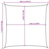 Stínící plachta 160 g/m² cihlová 7 x 7 m HDPE 311335