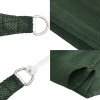 Plachta proti slunci 160 g/m² tmavě zelená 2 x 4,5 m HDPE 311450