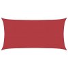 Plachta proti slunci 160 g/m² červená 4 x 7 m HDPE 311630