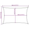 Stínící plachta 160 g/m² černá 3,5 x 5 m HDPE 311737