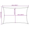 Stínící plachta 160 g/m² černá 2 x 2,5 m HDPE 311721