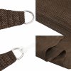 Plachta proti slunci 160 g/m² hnědá 3 x 4 x 5 m HDPE 311806