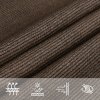 Plachta proti slunci 160 g/m² hnědá 3 x 4 x 5 m HDPE 311806