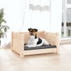 Pelíšek pro psy 55,5 x 45,5 x 28 cm masivní borovice 821442