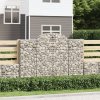 Klenuté gabionové koše 13ks 200x30x140/160cm pozinkované železo 3146163