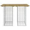 Zahradní lavice gabionový design 100 x 70 x 72 cm borové dřevo 834364