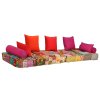 2místný modulární pouf patchwork textil 244985
