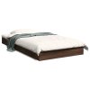 Rám postele bez matrace hnědý dub 90 x 190 cm kompozitní dřevo 842076