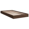 Rám postele bez matrace hnědý dub 90 x 190 cm kompozitní dřevo 842076