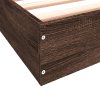 Rám postele bez matrace hnědý dub 90 x 190 cm kompozitní dřevo 842076