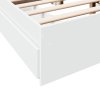 Rám postele se zásuvkami bílý 140 x 200 cm kompozitní dřevo 3280657