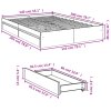 Rám postele se zásuvkami bílý 140 x 200 cm kompozitní dřevo 3280657