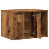 Skříňka na kočičí záchod old wood 60x40x40 cm kompozitní dřevo 857731