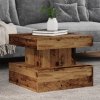 Konferenční stolek s LED osvětlením old wood 50 x 50 x 40 cm 857712