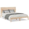 Prodloužený rám postele bez matrace 140 x 220 cm masivní dřevo 3309313