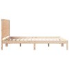 Prodloužený rám postele bez matrace 140 x 220 cm masivní dřevo 3309313
