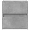 Nástěnná TV skříňka s LED osvětlením betonově šedá 41x31x45 cm 852277