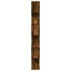 Knihovna/dělící stěna 6patrová kouřový dub 70x24x193cm kompozit 858088