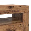 TV stolek s LED old wood 90 x 35 x 40 cm kompozitní dřevo 856321