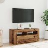 TV stolek s LED old wood 90 x 35 x 40 cm kompozitní dřevo 856321