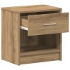 Noční stolky 2 ks se zásuvkou dub artisan 39 x 28 x 41 cm 858766