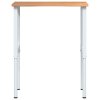 Pracovní stůl světle hnědý 80 x 60 x (71,5–98) cm masivní dub 3309718