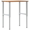 Pracovní stůl světle hnědý 80 x 60 x (71,5–98) cm masivní dub 3309718