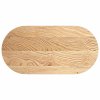Stolní deska 100x50x2 cm masivní dub oválný 4009062