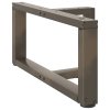 Nohy konferenčního stolku ve tvaru T, 2 ks, černé, 60 x 25 x (30-31) cm, ocel 4013015