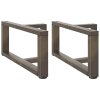 Nohy konferenčního stolku ve tvaru T, 2 ks, černé, 60 x 25 x (30-31) cm, ocel 4013015