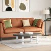 Nohy konferenčního stolku bílé 2 ks 50 x (30-31) cm ocelové 4013261