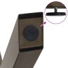 Nohy konferenčního stolku ve tvaru X, 2 ks, přírodní ocel, 50 x (30-31) cm, ocel 4012879