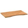 Stolní deska světle hnědá 80x60x2,5 cm dub obdélníkový 4009022