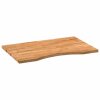 Stolní deska světle hnědá 80x50x2,5 cm dub obdélníkový 4009017