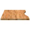 Stolní deska světle hnědá 80x50x2,5 cm dub obdélníkový 4009017