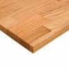 Stolní deska světle hnědá 80x50x2,5 cm dub obdélníkový 4009017