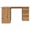 Rohový psací stůl dub artisan 145x100x76 cm kompozitní dřevo 855963