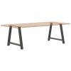 Nohy k jídelnímu stolu ve tvaru A, 2 ks, antracitové, 100 x (72-73) cm, ocel 4012866