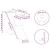 Nohy konferenčního stolku ve tvaru X, 2 ks, bílé, 50 x (30-31) cm, ocel 4012937
