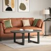 Nohy konferenčního stolku ve tvaru T, 2 ks, černé, 70 x 25 x (42-43) cm, ocel 4013036