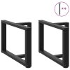 Nohy konferenčního stolku ve tvaru T, 2 ks, černé, 70 x 25 x (42-43) cm, ocel 4013036
