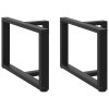 Nohy konferenčního stolku ve tvaru T, 2 ks, černé, 70 x 25 x (42-43) cm, ocel 4013036