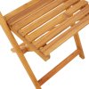 3dílný bistro set modrý a bílý textil a masivní dřevo 3281873