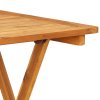 3dílný bistro set modrý a bílý textil a masivní dřevo 3281873
