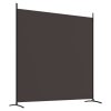 vidaXL 2dílný paraván hnědý 348x180 cm textil 350275